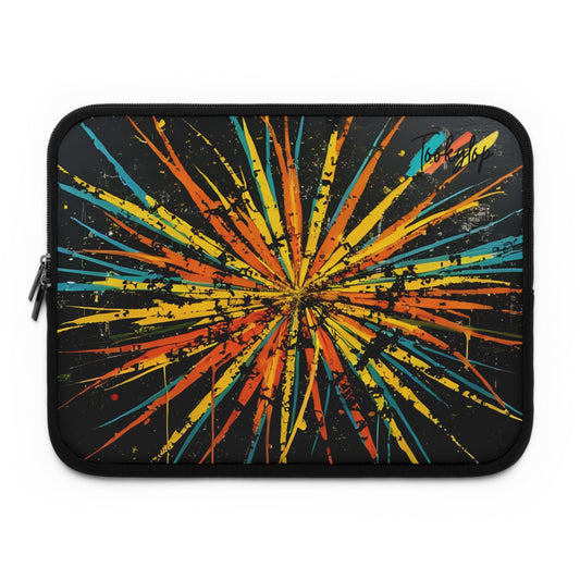 Colorful Burst Laptop Sleeve, Vibrant MacBook Case, Artistic Computer Bag, Tech Accessory, Ideal Gift for Students & Professionals from Tookylop | Your Vibe. Your Style