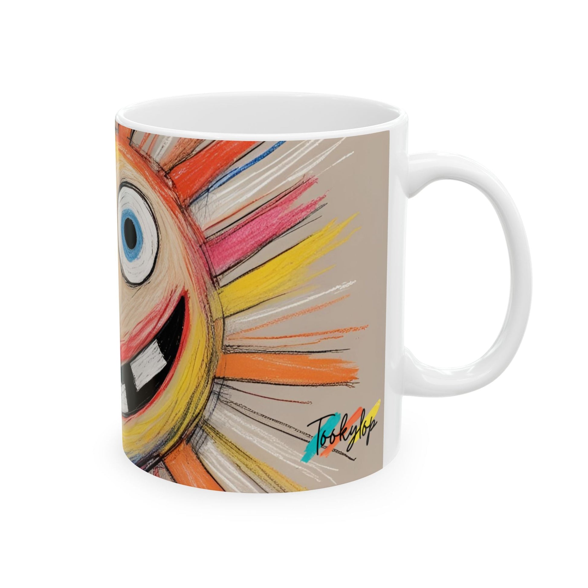 Colorful Ceramic Mug, Fun Coffee Cup, Unique Gift, Bright Artwork, Perfect for Kids, Motivational Drinkware from Tookylop | Your Vibe. Your Style