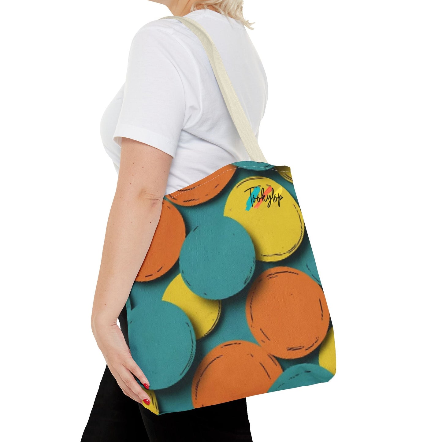 Colorful Geometric Tote Bag - Stylish Reusable Bag for Shopping, Beach, Gym, Gifts, Summer Adventures from Tookylop | Your Vibe. Your Style
