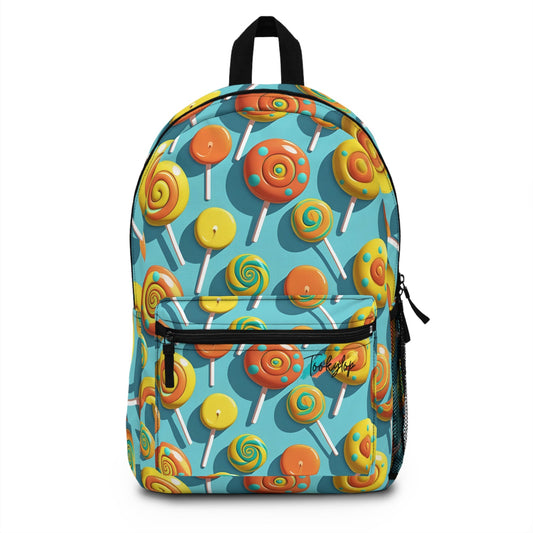 Colorful Lollipop Backpack - Fun Kids School Bag, Cute Backpack, Sweet Treats Design, Ideal for Back to School, Birthday Gift, Candy Lovers from Tookylop | Your Vibe. Your Style