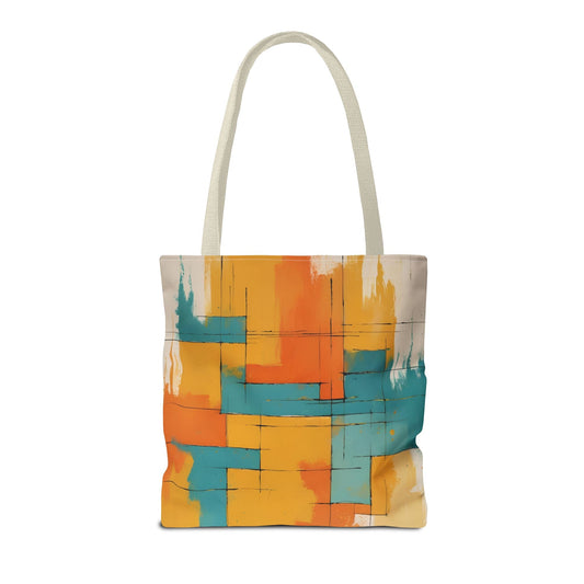 Vibrant Abstract Tote Bag, Colorful Carryall for Art Lovers, Fashionable Beach Bag, Eco - Friendly Shopping Tote, Gift for Creatives from Tookylop | Your Vibe. Your Style