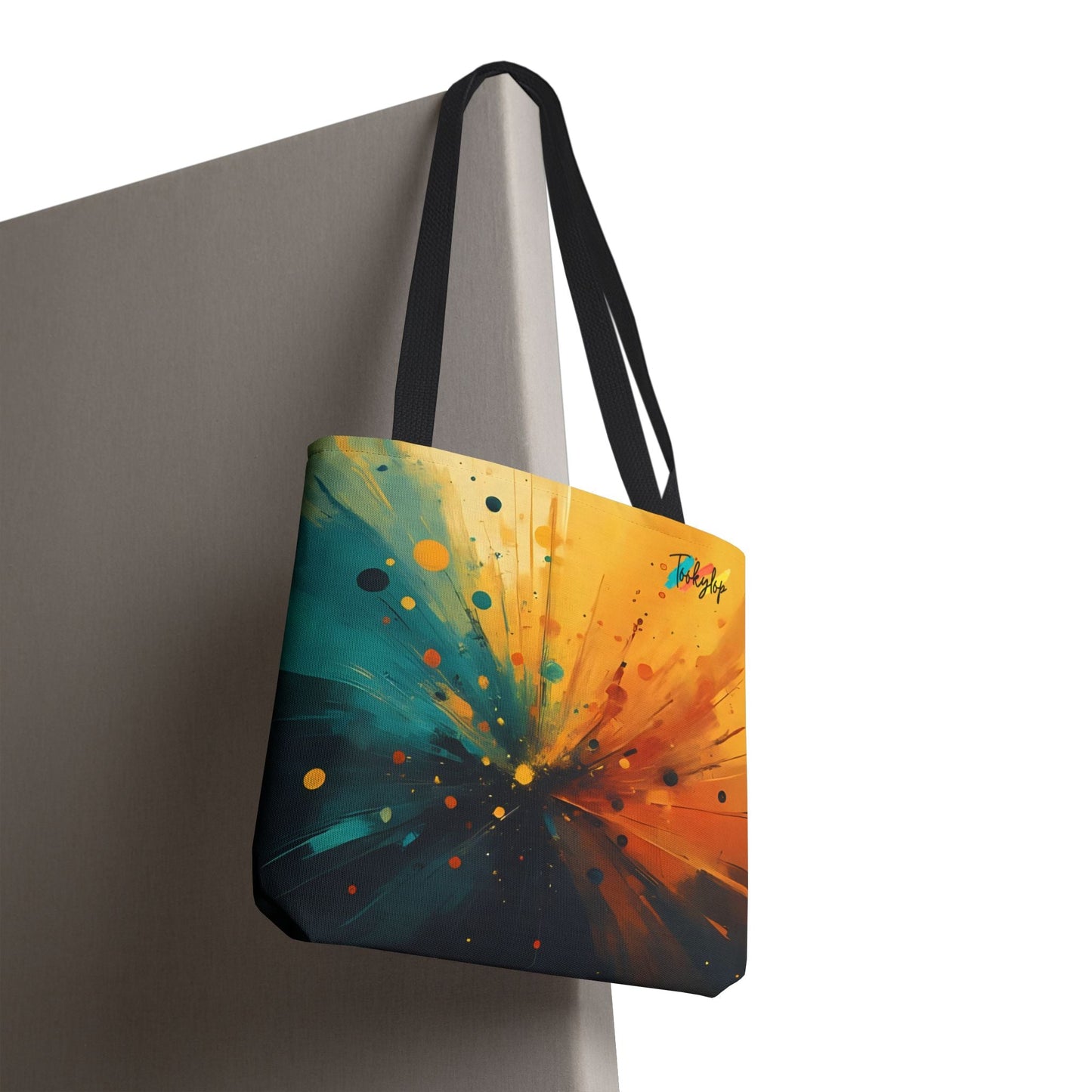 Vibrant Abstract Tote Bag, Colorful Shopping Bag, Eco - Friendly Carryall, Art Inspired Gift, Beach Bag, Reusable Grocery Tote from Tookylop | Your Vibe. Your Style
