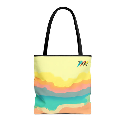 Vibrant Abstract Tote Bag, Summer Beach Bag, Reusable Shopping Tote, Eco - Friendly Gift, Colorful Art Tote from Tookylop | Your Vibe. Your Style