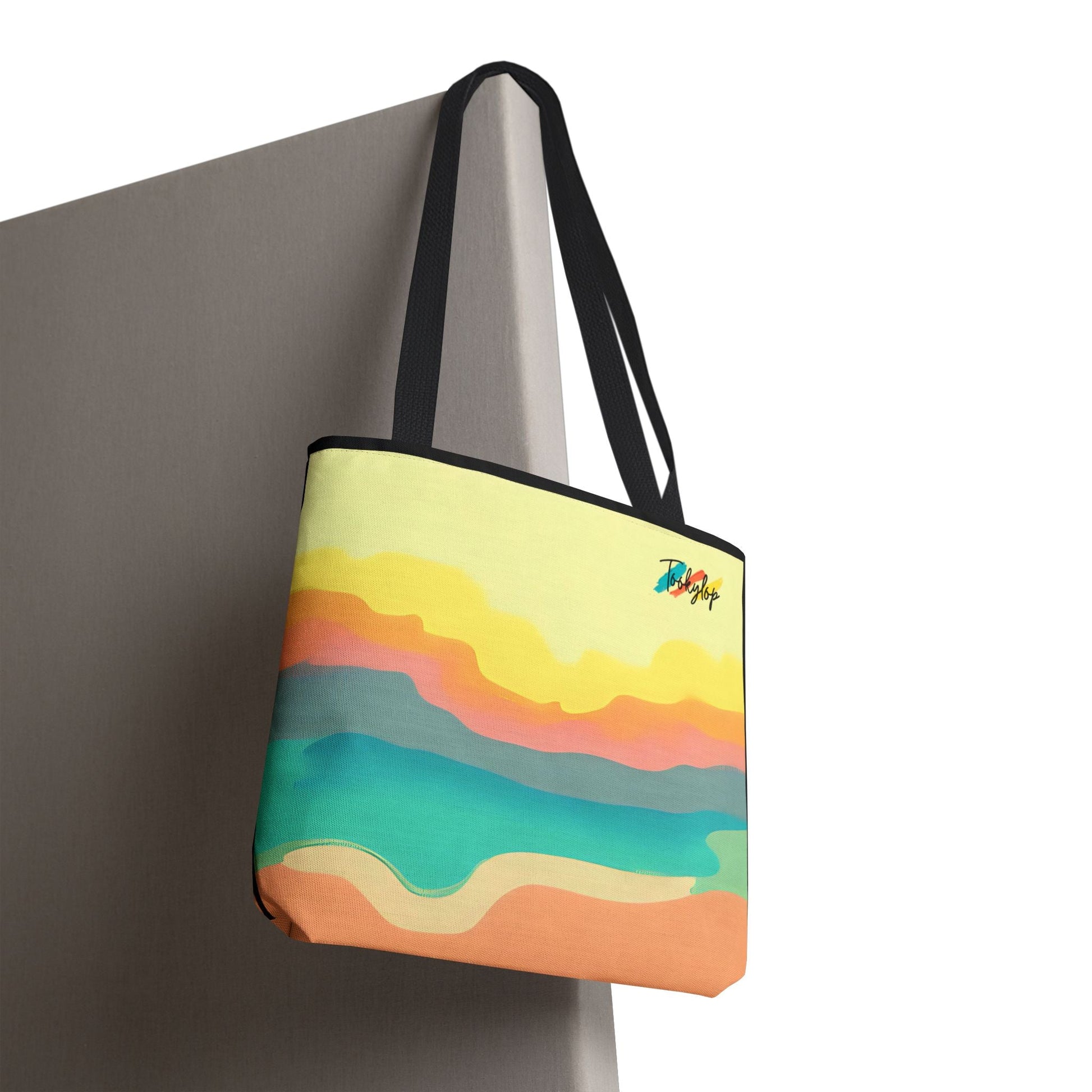 Vibrant Abstract Tote Bag, Summer Beach Bag, Reusable Shopping Tote, Eco - Friendly Gift, Colorful Art Tote from Tookylop | Your Vibe. Your Style