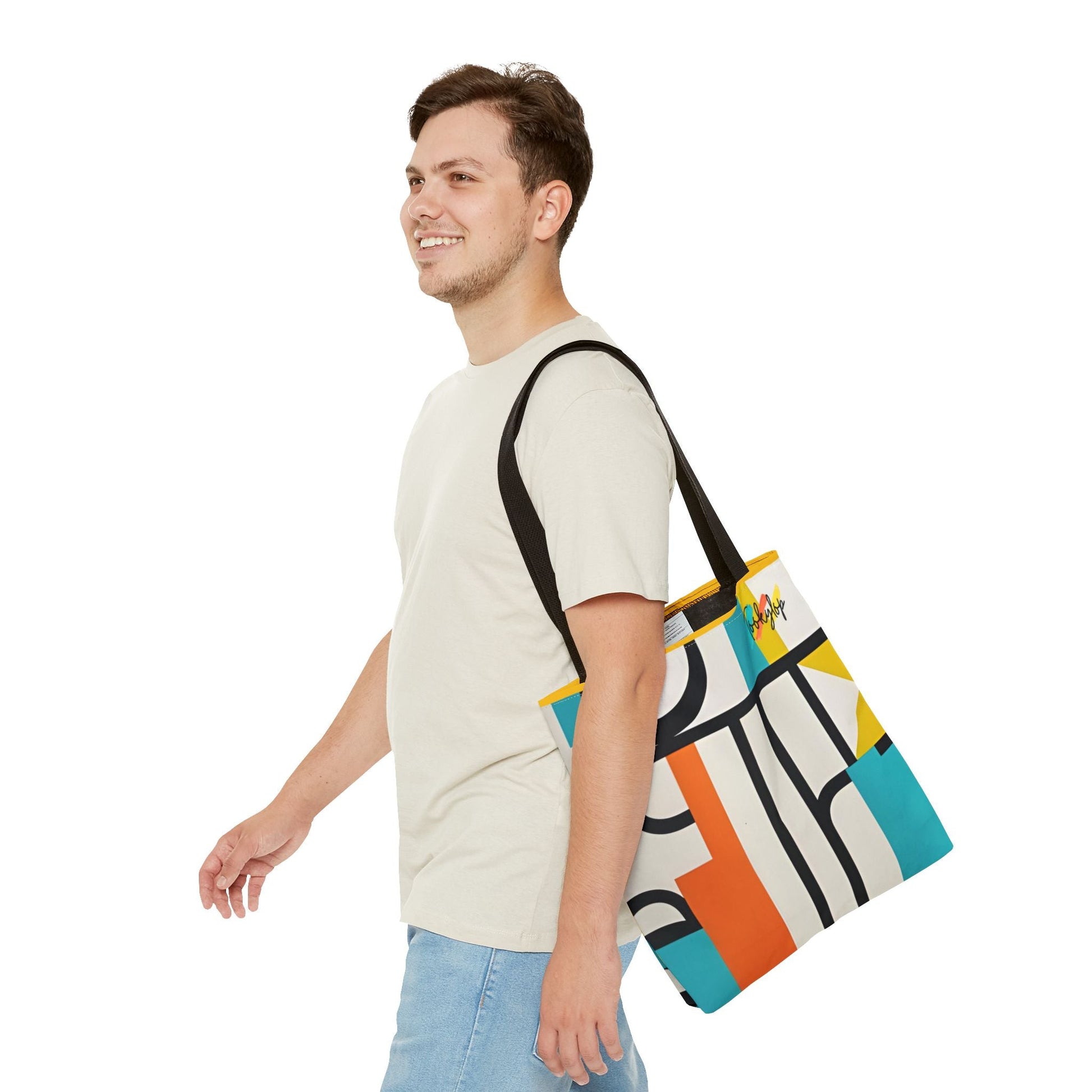 Vibrant Graphic Tote Bag, Art - Inspired Shopper, Colorful Everyday Carryall, Stylish Gift for Art Lovers, Bold Design Tote from Tookylop | Your Vibe. Your Style