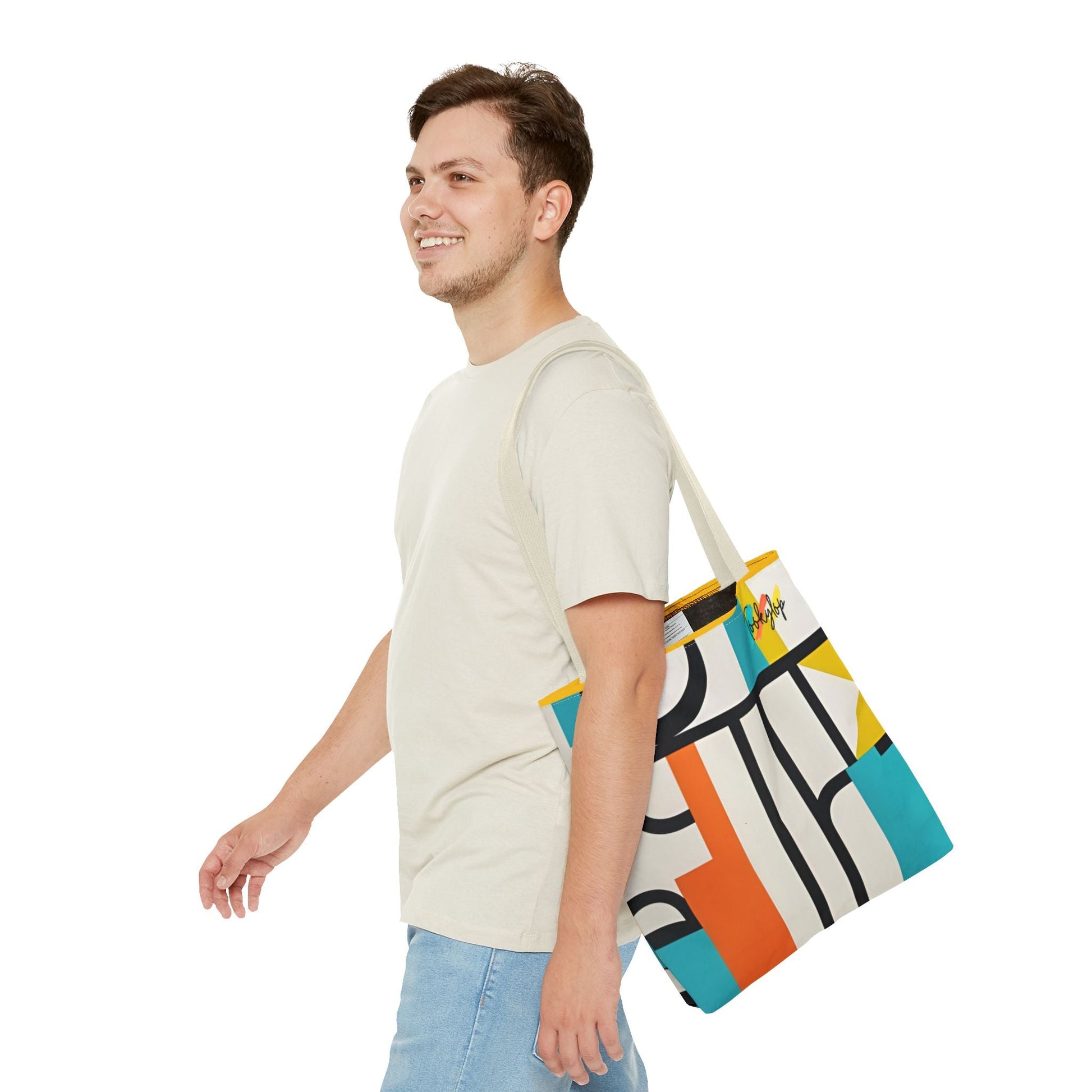 Vibrant Graphic Tote Bag, Art - Inspired Shopper, Colorful Everyday Carryall, Stylish Gift for Art Lovers, Bold Design Tote from Tookylop | Your Vibe. Your Style