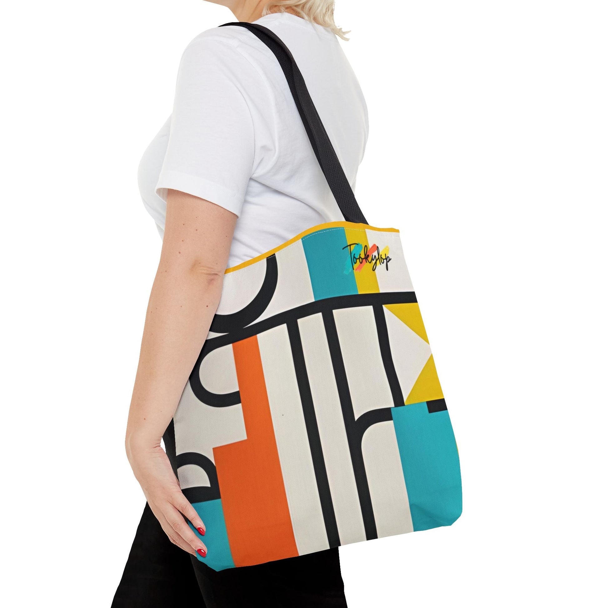Vibrant Graphic Tote Bag, Art - Inspired Shopper, Colorful Everyday Carryall, Stylish Gift for Art Lovers, Bold Design Tote from Tookylop | Your Vibe. Your Style