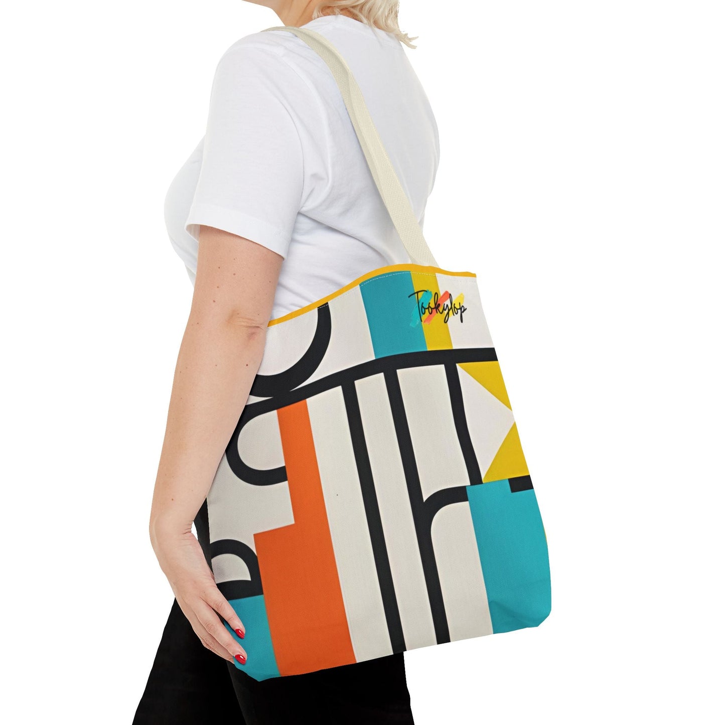 Vibrant Graphic Tote Bag, Art - Inspired Shopper, Colorful Everyday Carryall, Stylish Gift for Art Lovers, Bold Design Tote from Tookylop | Your Vibe. Your Style