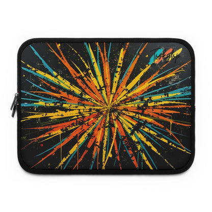 Colorful Burst Laptop Sleeve, Vibrant MacBook Case, Artistic Computer Bag, Tech Accessory, Ideal Gift for Students & Professionals from Tookylop | Your Vibe. Your Style